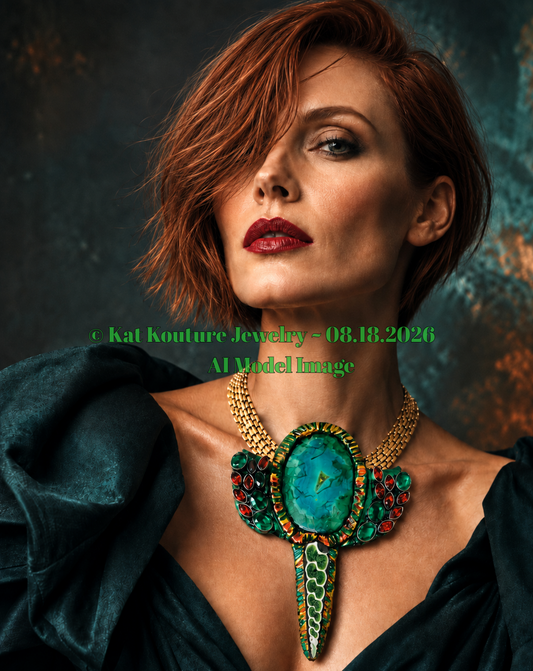 Green Agate & Druzy Shell Statement Necklace - Luxe Artisan