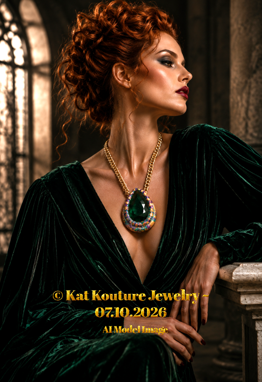 833 Carat  Emerald Sculpted Pendant - Museum Quality Luxury Art