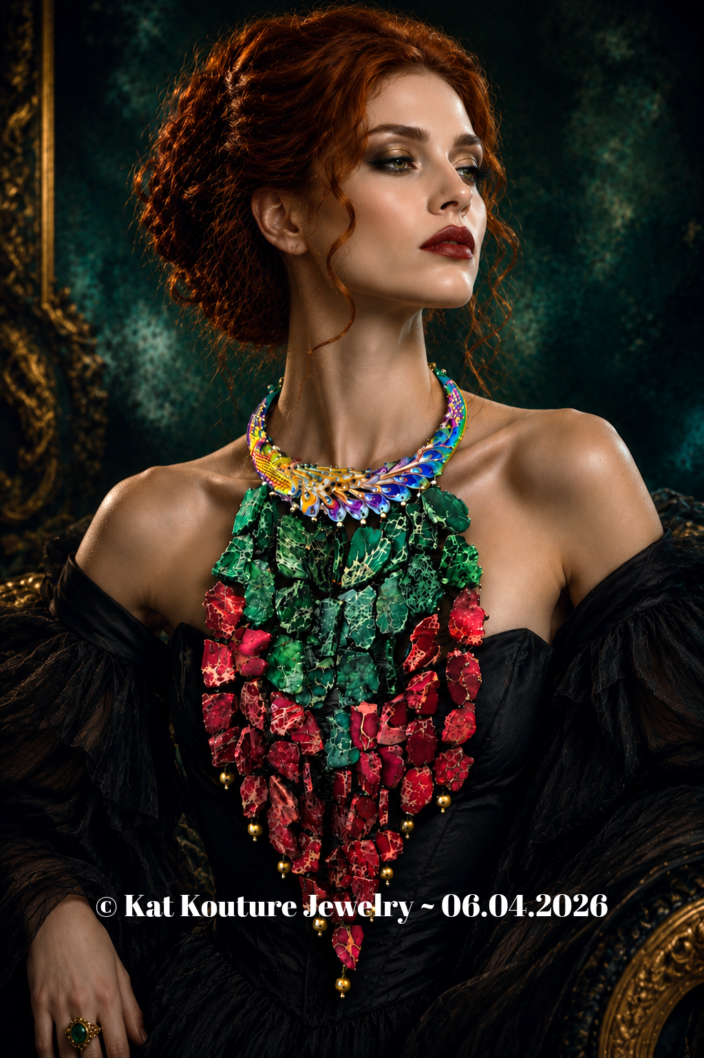 Slab Waterfall Torc Necklace - Red Carpet Stylist Couture