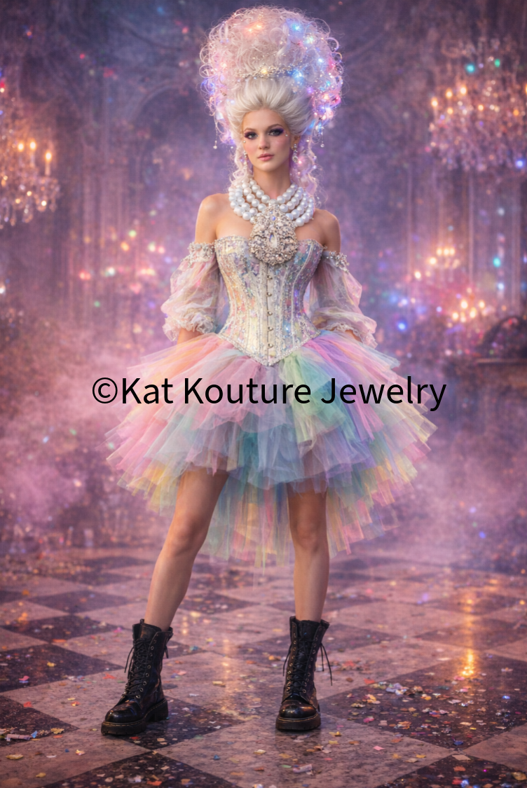 Opalescent Multi-Strand Rhinestone Pendant - Bridal Luxe