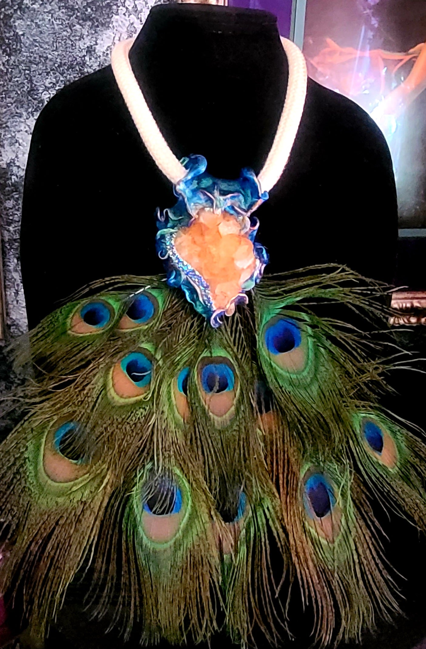 Peacock on sale feather jewellery